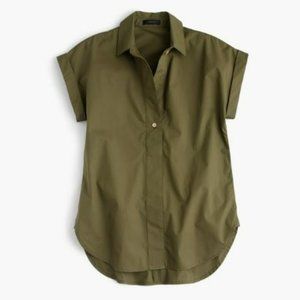 NWT J.Crew Petite Short Sleeve Popover Shirt